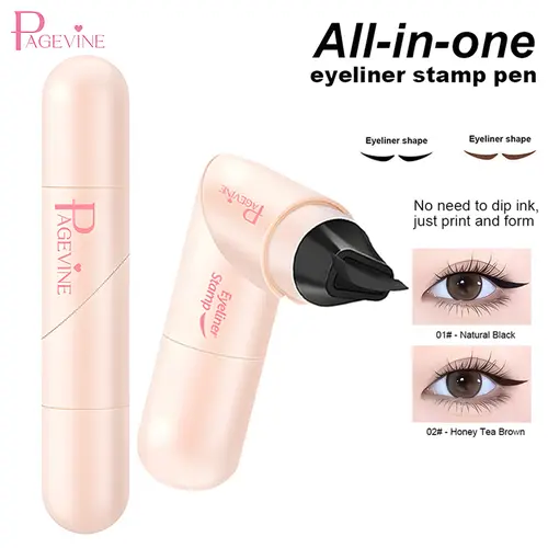 Rotating Eyeliner Stamp & Pen – Dual-Ended Quick-Dry, Long-Lasting Waterproof Liquid Liner for Effortless Winged Eye Looks.#sohochic