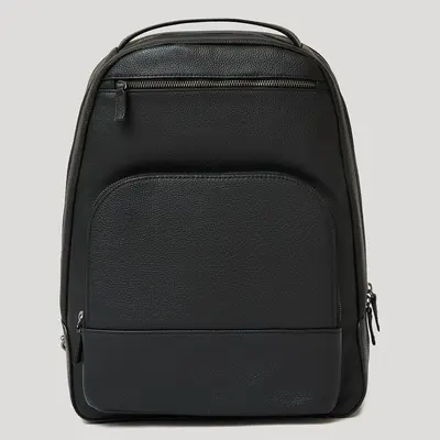 True Classic Premium Leather Laptop Backpack for Work Travel and Everyday Use