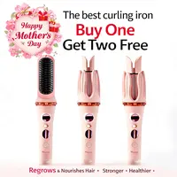 Mayeya Multi-Setting Automatic Curling Iron — Pink. Hair-protecting, burn-preventing styling tool; multifunctional home styling tool; 3-in-1 and 2-in-1; summerwins; Mother’s Day gift; dorm essential; tiktokshopbacktosch 7296