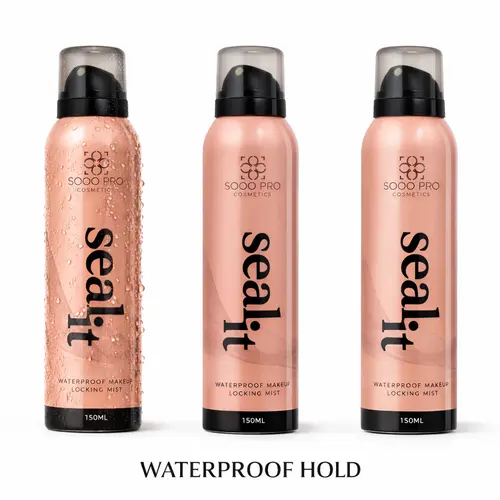 Seal It Makeup Setting Spray - Waterproof, Transfer-Proof, Sweat-Proof, Long-Lasting All-Day Hold, Flawless Fixing, Humidity Blocker, Glowing, Waterproof Finishing Mist for Makeup, Setting Spray For Makeup, Flawless Fixing Spray Makeup Setting Spray