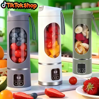 Ultimate Portable Blender! USB Rechargeable & Compact for Smoothies On-The-Go - Perfect Travel, Back To School & Gym! Leak Proof Design, Makes Shakes & Baby Food in Seconds cup juicer rechargeable mini blender vegetable