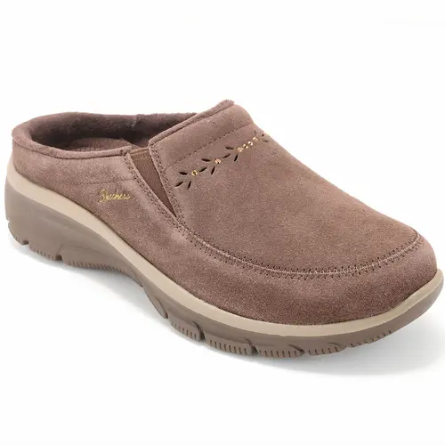 Skechers Easy Going Water-Repellent Studded Suede Clogs