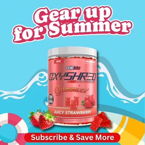 OxyShred Energy Gummies | On-The-Go Energy Chews | Zero Added Sugar | L-Carnitine & Natural Caffeine | Energy & Focus Support Anytime