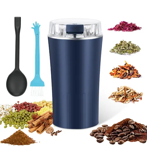 Smart Coffee Grinder for Home Baristas – Powerful Electric Bean & Spice Blender | Dry Grinding Tool for Nuts, Herbs, Grains | Sleek Stainless Steel | Easy-Clean, Multipurpose | Ideal Kitchen Gift for Coffee Lovers & Chefs