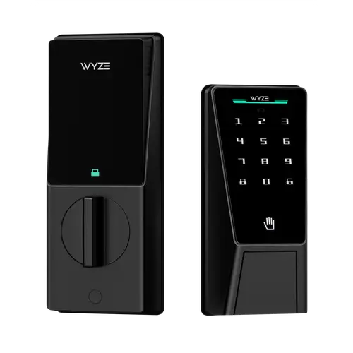 Wyze Palm Lock — Wi-Fi Palm Recognition Smart Lock for Front Door, Keyless & Touchless Entry, Modern Design, Auto-Lock, Easy Installation, Deadbolt Replacement, IP53 Weatherproof