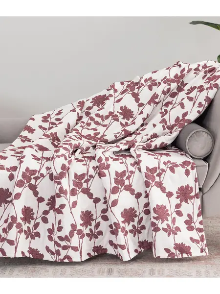 Berkshire 60x70 Floral Vine Micro Chenille Plush Throw