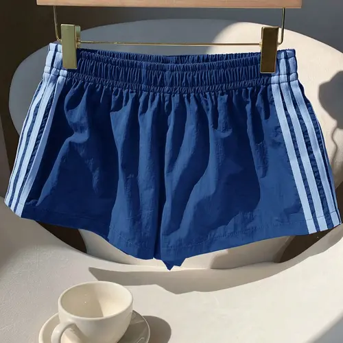 Deep Gym Shorts with Side Stripes, Breathable Quick-Dry Casual Running Gym Wear, Breathable Workout Shorts, Casual Fitness Shorts, Quick Drying Shorts, Simple Versatile Design for Men & Women