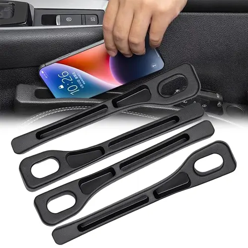 2-Pieces Car Seat Gap Filler Organizer, Auto & Cars Accessories with Drop Protection, Rear Seat Stowing & Tidying Solution, No-Drop Guard for SUVs, Automotive Trays & Bags