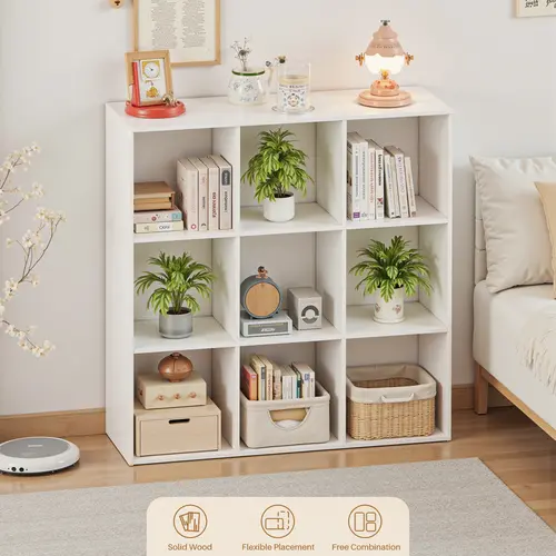Sweetcrispy Stackable Bookshelf - 36 in Tall, Stackable Storage Organizer, Removable Back Panels, Modern Cube Blends In, Open Cubes Show Off Decor, Room-Friendly Bedroom Furniture, Display Shelf Cabinets, Storage Organization, 36 In Tall, Room-Friendly