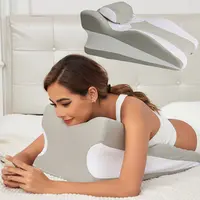 Memory Foam Wedge Pillow, Multi-Purpose Supportive Pillow for Back, Neck and Leg Support with Soft Removable Cover, Ideal for Face Down Reading and Relaxation summerwins,summerwins,back to school,back to school shopping,home decor,sohochic