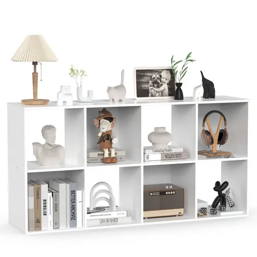 Sweetcrispy Stable Cube Storage Organizer Bookshelf - Open Cubby Shelf with Removable Back Panels, Home Supplies for Apartment Stuff, Toy Organization & Small Space Indoor Furniture for Living Room Bedroom