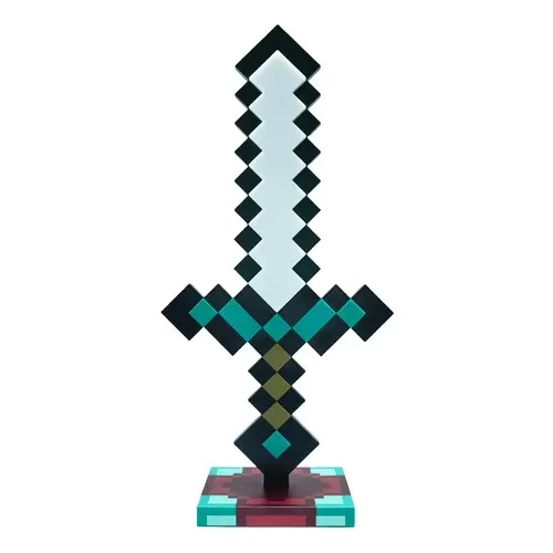 14-Inch Diamond Sword USB Desk LED Night Light, 11-Color Decorative Mood Lamp for Home Bedroom (Room Decor), USB-Powered Cool Gadgets for Boys Adults, Safe Ambient Glow Novelty Lighting Mothersday Gift