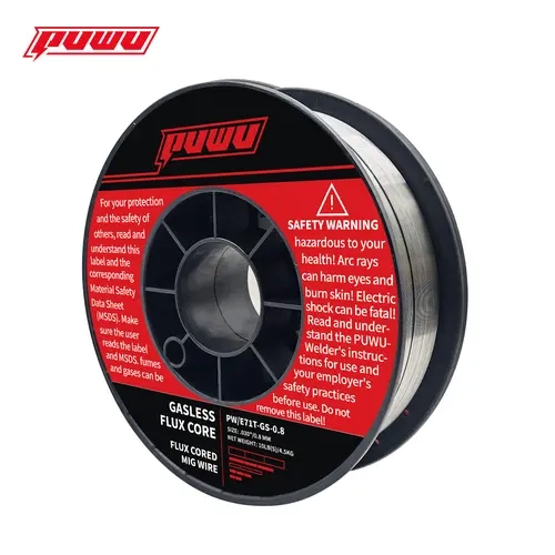 PUWU E71T-GS Portable Gasless Flux Core Wire Feed MIG Welder, .030"/.035" Diameter Welding Wire, 2lb/10lb Spool, No Gas Tanks Required, Versatile Use, Father's Day Gift Option, Tools & Hardware Soldering Equipment, Portable Gasless Welder