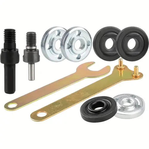 Heavy-Duty Metal Electric Drill to Angle Grinder Conversion Connecting Rod Kit, 6mm & 10mm Arbor Mandrel, Spanner Included for Combi Drills