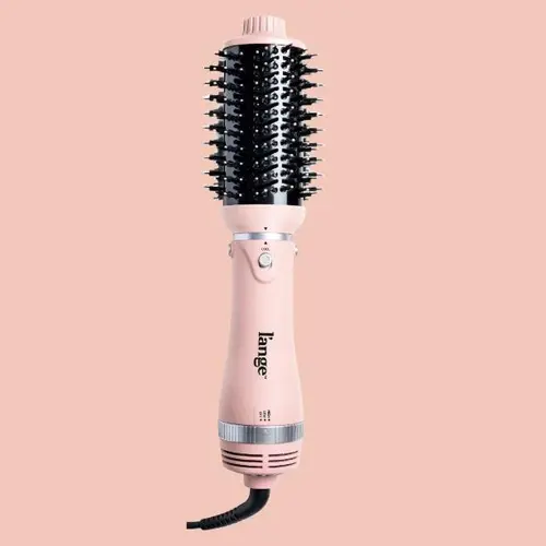 L'ANGE HAIR VolumeBoost 60mm Dryer Brush - Coconut Oil-Infused Ceramic Ionic Hot Air Brush for Smooth, Bouncy Blowouts
