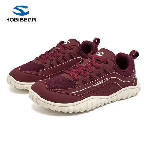 HOBIBEAR Men's Spring & Autumn Barefoot Lace-Up Low Top Wide-Fit Walking Shoes, Mensfashion Lightweight High-Performance Weightless Ultra Lightweight Wide Foot Friendly Running Shoes, Lightweight High-Performance Men's Running Shoes,sohochic