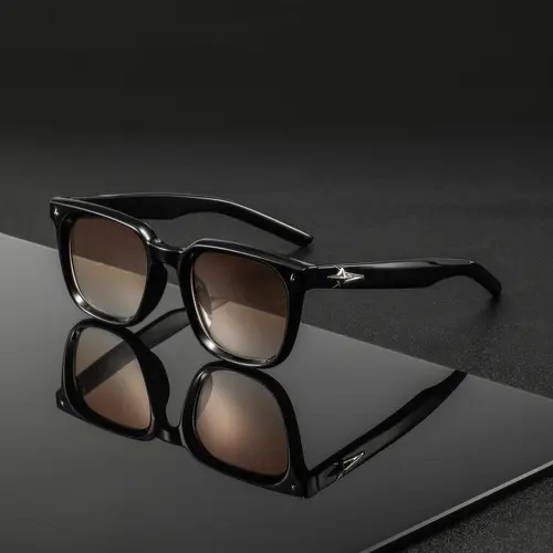 Men's Metal Frame Glasses, Tinted Lens Glasses, Stylish Eyewear for Men, Durable and Lightweight Design, Perfect for Daily Wear, Fashionable Accessory, Lightweight Casual Eyewear, Casual Style Eyewear