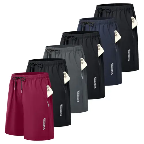 HOVSIYLA Men's Mesh Fabric Athletic Basketball Shorts - Lightweight, Quick Dry, Metallic, with Pockets - Athleisure Gym-to-Street Wear for Workout, Running, Casual Use, Athleisure Shorts, Lightweight Workout Shorts