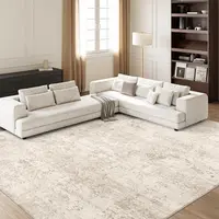 Art&Tuft Washable Abstract Block Styled Indoor Area Rug - Anti-Slip Backing, Stain-Resistant, Soft-Step Modern Minimalist Rug for Living Room, Bedroom Decor, Room Accessories