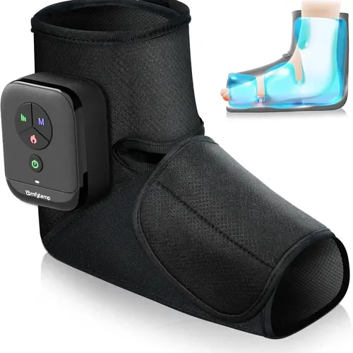 Cordless Air Compression Foot Massager Device, 1-Piece Function Massage Device with 3 Levels, Heat, APP DIY, Auto Shut Off for Arch-Ankle Foot Recovery Solutions (Beauty & Personal Care Massage Appliances),sohochic