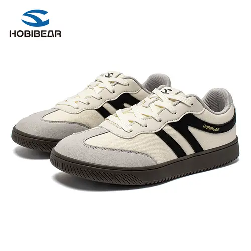 HOBIBEAR Men's Low-Top Lace-Up Lightweight Retro Workout Sneakers - Breathable Running Sneakers, Casual Skateboarding Shoes for Running, Walking, Mensfashion Athletic Footwear
