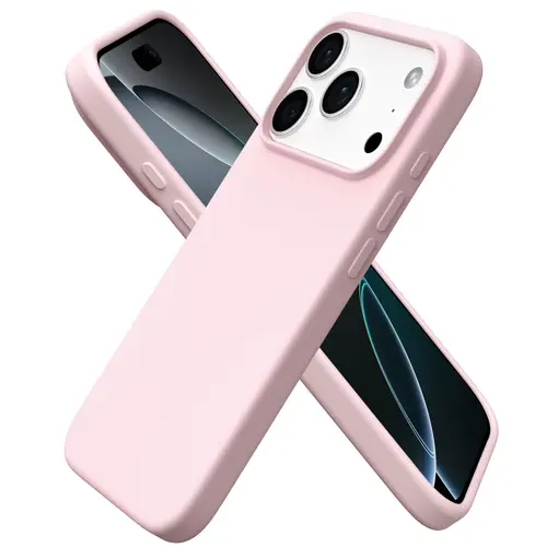 ORNARTO Slim 3-Layer Liquid Silicone Soft Gel Shockproof Phone Case for iPhone 17, 16, 15 Series, Anti-Scratch Microfiber-Lined Protective Smartphone Casing, Phone Accessories,back to school tiktokshopbacktoschool
