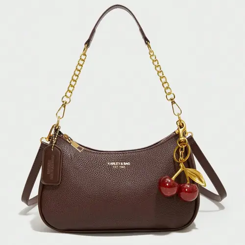 Women's PU Leather Handbag, Vintage Classic Chain Bag, Chic Chain Crossbody, Y2K Style Shoulder Clutch, Casual Summer Crossbody Bag, Perfect for Shopping, Casual Commuter Bag