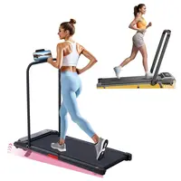 3-in-1 Foldable Under Desk Walking Treadmill Mat - Home Workout Exercise Machine with Handles, Remote Control, LED Screen, 350 lbs Capacity, Portable Lightweight Home Gym Equipment,summerwins