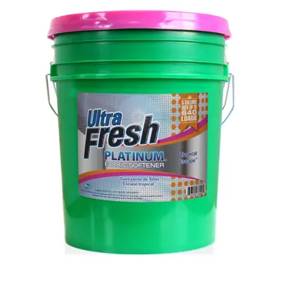 Ultra Fresh Platinum Fabric Softener Up to 640 Loads, Tropical Escape, 5 Gal