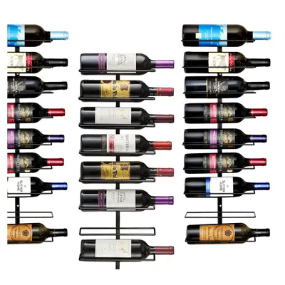 Sorbus 27-Bottle Metal Wall Mount Wine Rack