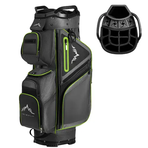 UNIHIMAL 15-Way Golf Cart Bag, Premium Anti-Shake Divider Top Golf Bag with Comfortable Handles, Magnetic Pocket and Rain Cover Golf Clubs Golf Accessory, Golf Equipment, Adjustable Strap