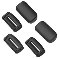 YONZEE 5-Pack Silicone Seat Belt Buckle Covers, Anti-Scratch & Anti-Rattle Protection, Easy Slip-On Installation, Universal Fit for Most Cars, SUVs & Trucks, Black Interior Accessories toolupgrade