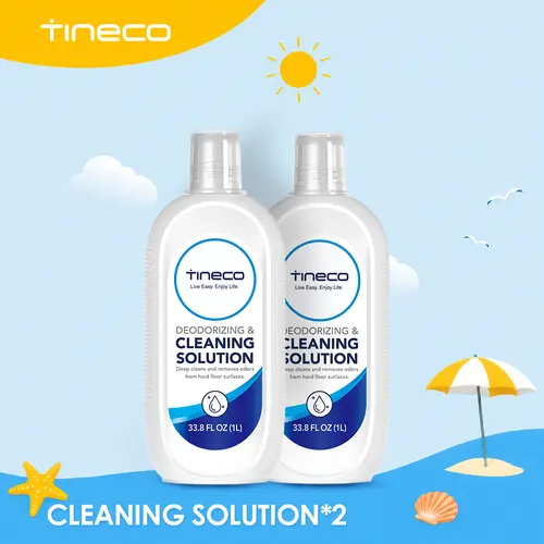 Tineco Floor Cleaning Solution 2L for iFLOOR Series (EXCEPT iFLOOR 5 Steam), FLOOR ONE S3 / S5 / S6 / S7 / S9 Artist Series (EXCEPT S5 Steam / S7 Steam/ S9 Artist Steam) Wet Dry Vacuum (33.8 OZ*2), Household, Deep Stain Remover, Cleaner, Floor Cleaner, No