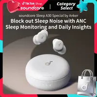 soundcore Sleep A30 Special by Anker, Sleep Earbuds, ANC, Passive Isolation, Snore Masking, Extensive Sleep Audio, Ultra Comfort for Side Sleepers, 8-10H Playtime #tiktokshopsummersale