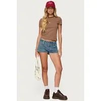 Keinan Low Rise Denim Shorts