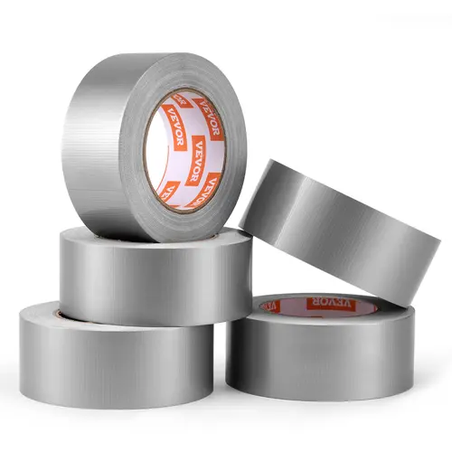 【toolupgrade】VEVOR 5-Pack Heavy-Duty Silver Tape, 2 in x 30 yds No-Residue Strong Adhesive Waterproof, Hand Tear for Indoor/Outdoor Repair, Industrial All-Weather Duct Tape