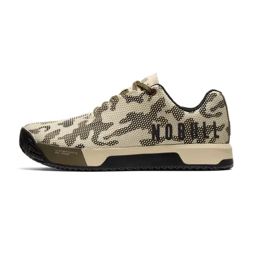 NOBULL Men's Outwork Edge (Impact) Shoe in Beige Camo - Training Sneaker, Lifting Footwear