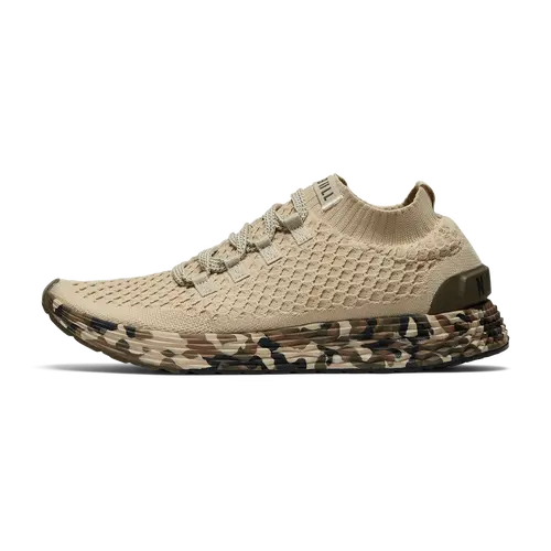NOBULL Women's Allday Knit Shoe in Beige Camo - Everyday Walking Sneaker, Comfortable Slip-On Shoe, Casual Trainer
