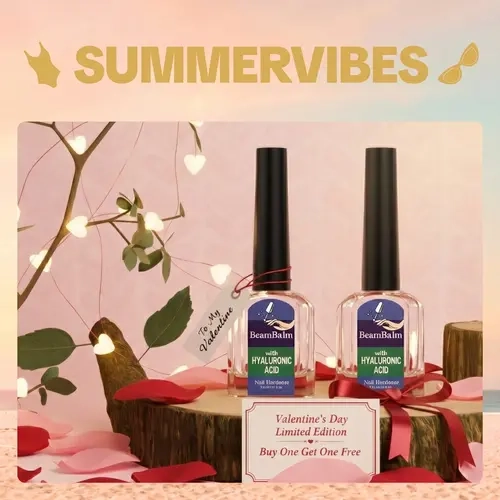 【Buy 1 Get 1 Free】BeamBalm 10-Second Quick-Drying Peel-Off Nail Strengthening Set - Formulated with sodium hyaluronate, it provides excellent nourishment for nails, scratch-resistant manicure effect without the need for a UV lamp.#SummerVibes,sohochic