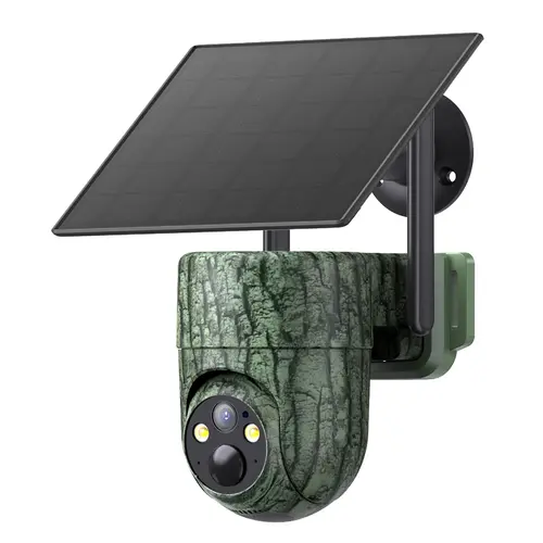 4G LTE Wireless Solar Powered Security Camera CB84S – 2K HDVideo 360°View, NoWiFi, Remote APP Controlled, Motion Activated, Night Vision, Outdoor, PIR Motion Detection, 4G LTE Unlimited Data Service need activate tiktokshopbacktoschool, Camer