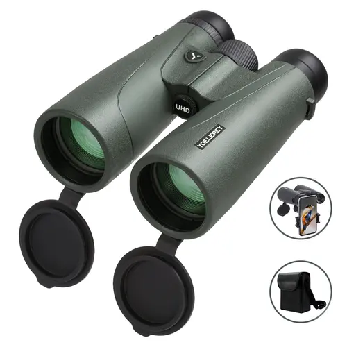 Yoelerey 15x52 UHD Handheld Smartphone Telescope Binoculars for Adults, High-Powered with Phone Adapter, Case, Quick-Release Straps, Cloth - Birdwatching, Low-Light Vision for Hunters Spotting Elk,sohochic