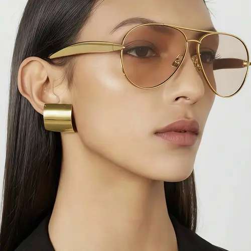 EUNOIALENS Women's 1950s Fashion Retro Frog Flair Full Rim Sunglasses - UV Protection Mirrored Lenses, Metal Statement Frame Glasses, Trendy Eyewear, Stylish Accessories for Outdoor Sports