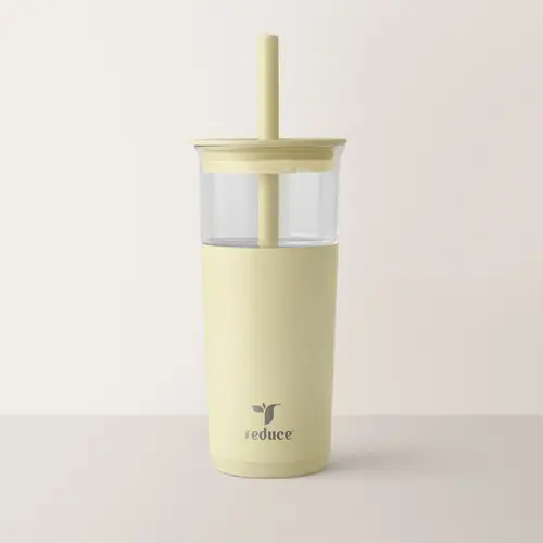 Reduce Aspen 20oz Insulated Glass Tumbler - Portable, Stylish Cold Keeper Flask, Reusable Functional Drinkware for Iced Coffee, Boba Lovers