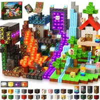 Magnetopia 200 PCS Magnetic Building Set with Light-Up Blocks - Kids Toys for Open-Ended Play, DIY STEM Sensory Learning, Boy Gifts for Toddlers Age 3+, Easter Christmas Birthday Presents,sohochic