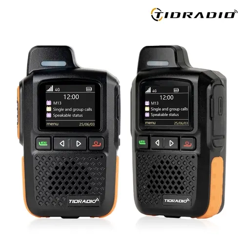 TIDRADIO M13 Portable Walkie Talkie (2pcs TD-M13), Rechargeable Global POC Radio Travel Gadget Device with SIM Card, 5000km Long Range, 1-Year Free Data Service, Transnational PPT Function,back to school,back to school haul,sohochic