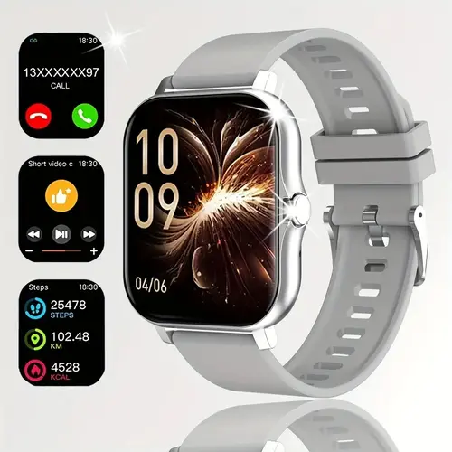 Smart Watch (Wristwatch) - Wireless Talking & Dialing, Multi-Sport Mode, Call Reminder & Rejection, App Notifications, HD Display, Alloy Body, USB Rechargeable Wearable Cool Gadgets, Blush Pink, Connection-Enabled GF Gift,sohochic