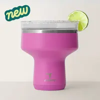 Reduce Saltini 16oz Vacuum Insulated Cocktail Ice Tumbler Flask - Portable Reusable Adult Single Cup, Stylish Drinkware for Pina Colada, Daiquiri, Mojito, Social Events Kitchenware