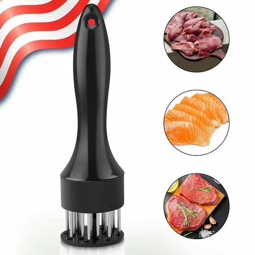 1/2 PCS Stainless Steel Manual Meat Tenderizing Needles, Practical Kitchen Marinating Tool, Great for Steak & Chicken, Suitable for Home Cooking, Campfires and BBQ Parties, Durable Essential Kitchenware for Tenderizing Meat and Boosting Flavor Absorption