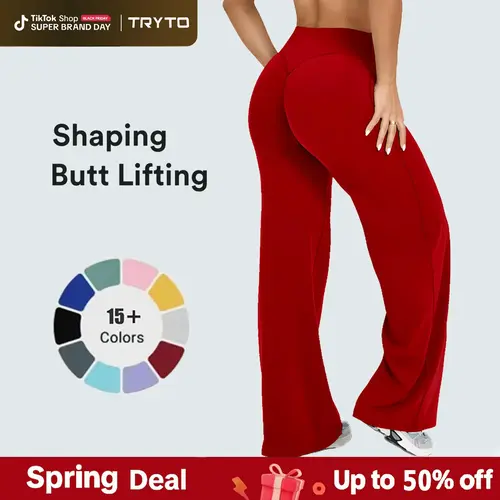 TRYTO SoftMotion Straight Leg Bottoms Fitness Sportswear Gymwear Casual Pants #BackToSchool
