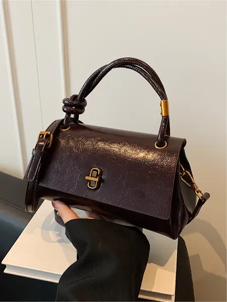 Small Satchel Bag, Casual Flip Cover Clutch for Shopping & Commuting, Crossbody Shoulder Bag, Classic Flap Shoulder, Fashion Bags